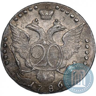 Фото 20 копеек 1786 года СПБ 