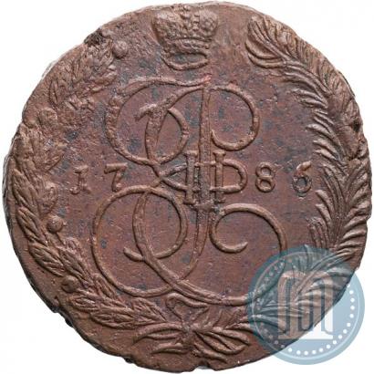 Фото 5 копеек 1786 года ЕМ 