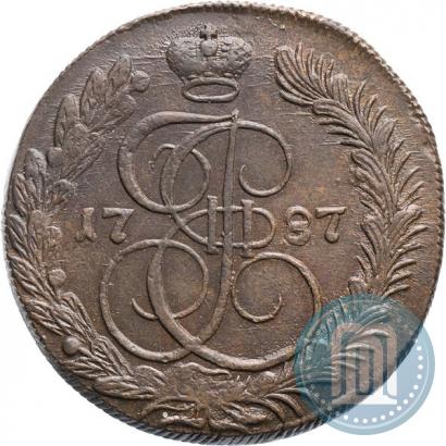 Фото 5 копеек 1787 года КМ 