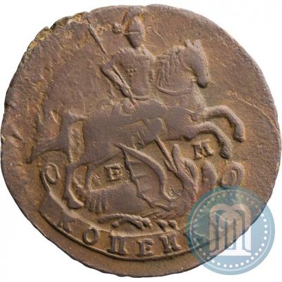 Picture 1 kopeck 1789 year ЕМ 
