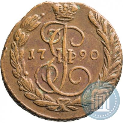 Picture 1 kopeck 1790 year ЕМ 