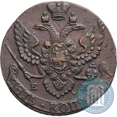 Picture 5 kopecks 1793 year ЕМ 