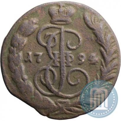 Picture 1 kopeck 1794 year ЕМ 
