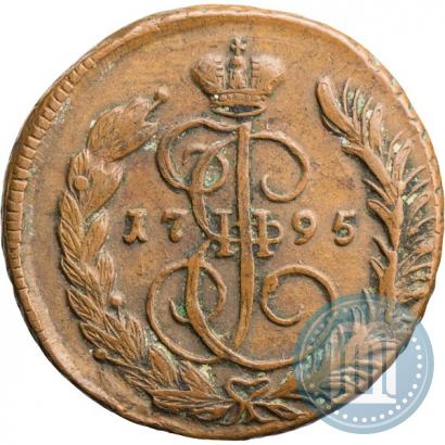 Picture 1 kopeck 1795 year ЕМ 