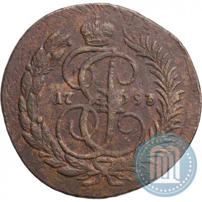 Фото 2 копейки 1793 года ЕМ "Павловский перечекан"