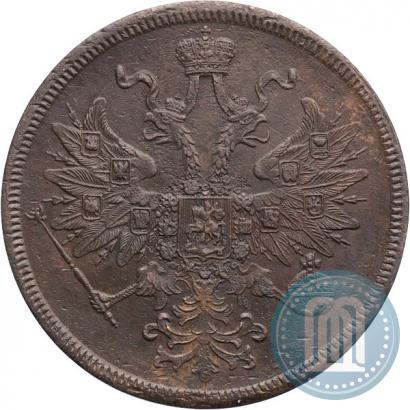 Picture 5 kopecks 1863 year ЕМ 