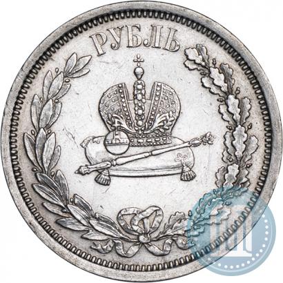 Picture 1 rouble 1883 year ЛШ "On the Coronation of Emperor Alexander III"