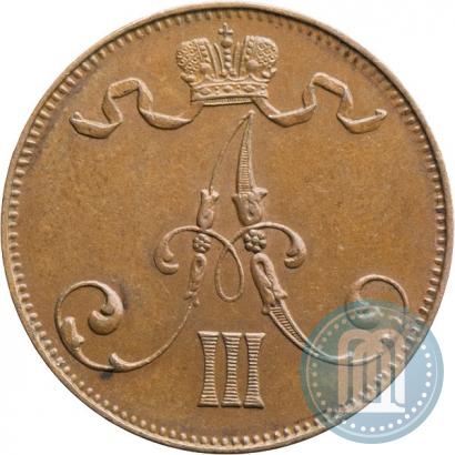 Picture 5 pennia 1888 year  