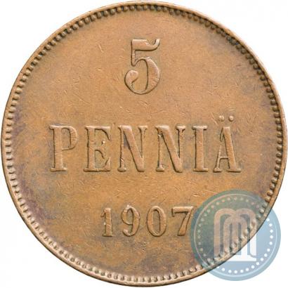 Фото 5 пенни 1907 года  