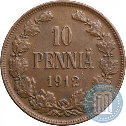 Фото 10 пенни 1912 года  