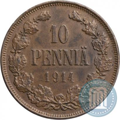 Фото 10 пенни 1913 года  