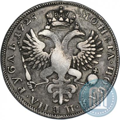 Фото 1 рубль 1725 года  "Траурный"