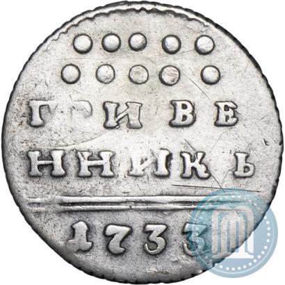 Фото Гривенник 1733 года  