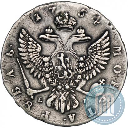 Фото 1 рубль 1754 года ММД-ЕI 