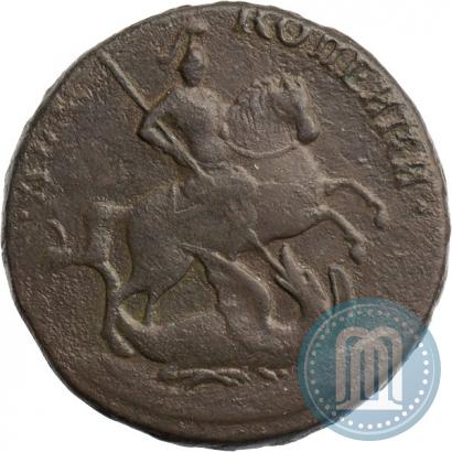 Фото 2 копейки 1757 года  "Номинал над Св. Георгием"