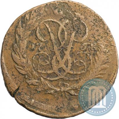 Фото 2 копейки 1758 года  "Номинал под Св. Георгием"