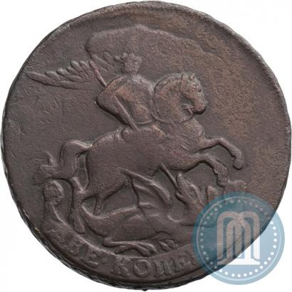 Фото 2 копейки 1759 года  "Номинал под Св. Георгием"