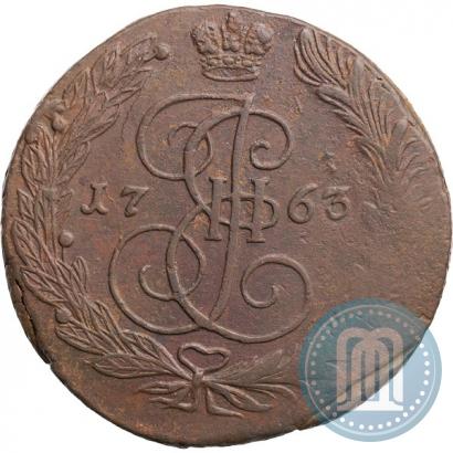 Фото 5 копеек 1763 года ЕМ 
