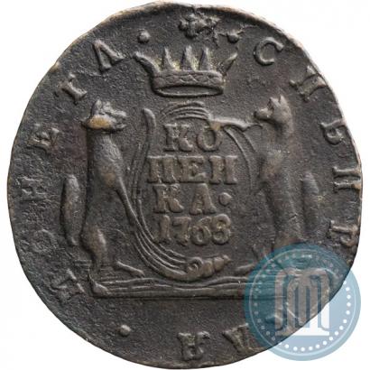Фото 1 копейка 1768 года КМ 
