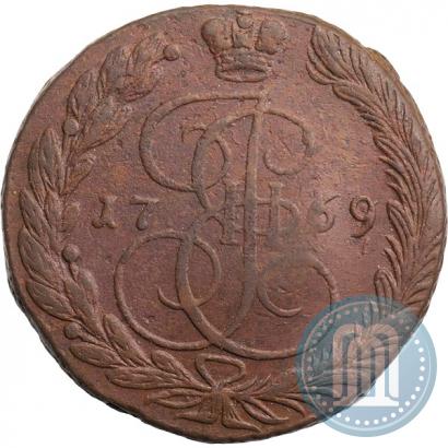 Фото 5 копеек 1769 года ЕМ 
