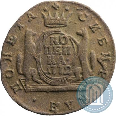 Фото 1 копейка 1772 года КМ 