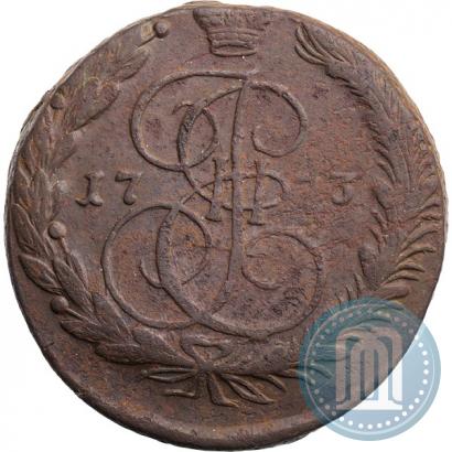 Фото 5 копеек 1773 года ЕМ 