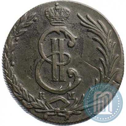 Фото 10 копеек 1780 года КМ 