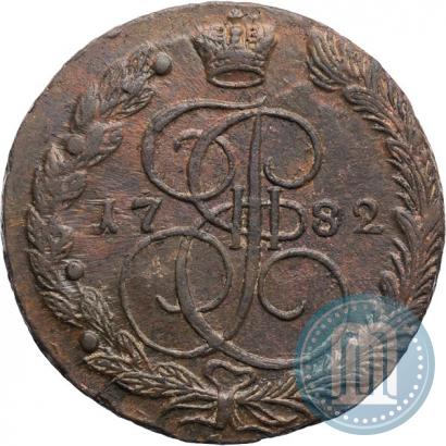 Фото 5 копеек 1782 года ЕМ 