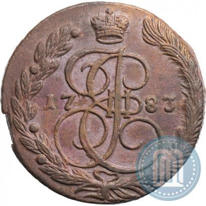 Фото 5 копеек 1783 года ЕМ 