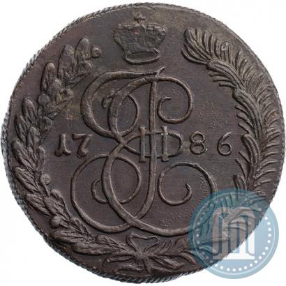 Фото 5 копеек 1786 года КМ 