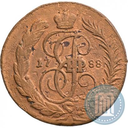 Фото 2 копейки 1788 года ММ 