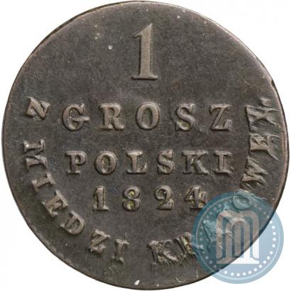 Фото 1 грош 1824 года IB "Z MIEDZI KRAIOWEY"