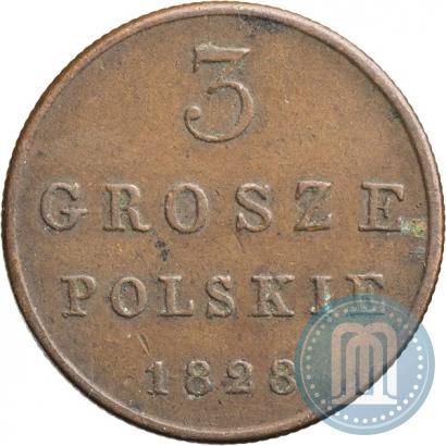 Фото 3 гроша 1828 года FH 