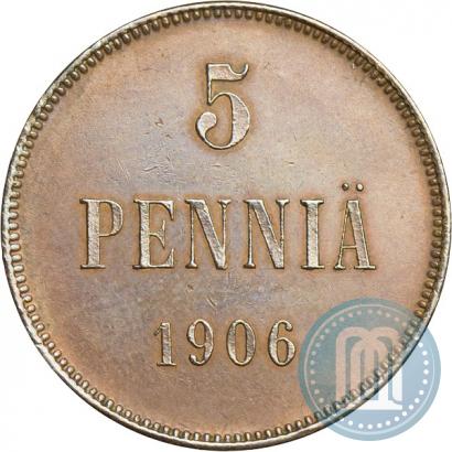 Фото 5 пенни 1906 года  