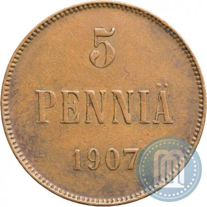 Фото 5 пенни 1907 года  