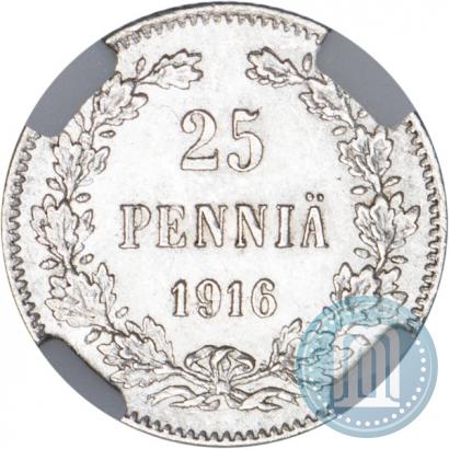 Фото 25 пенни 1916 года S 