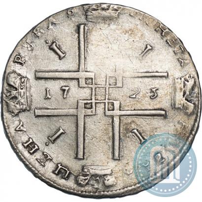 Фото 1 рубль 1723 года  "Портрет в античных доспехах"