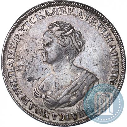 Фото 1 рубль 1725 года  "Траурный"