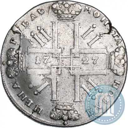 Фото 1 рубль 1727 года СПБ "Петербургский тип"