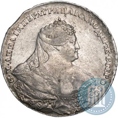 Фото 1 рубль 1737 года  "Работы Гедлингера"