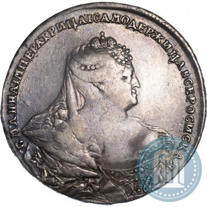 Фото 1 рубль 1737 года  "Московский тип"