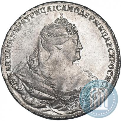 Picture 1 rouble 1738 year  "Moscow type"