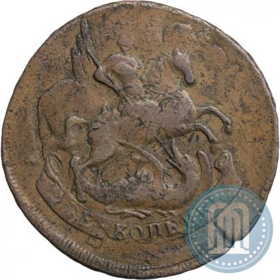 Фото 2 копейки 1758 года  "Номинал под Св. Георгием"
