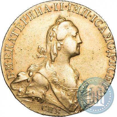 Фото 10 рублей 1773 года СПБ 