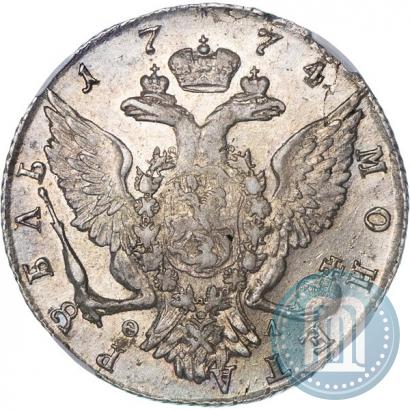 Фото 1 рубль 1774 года СПБ-ФЛ 