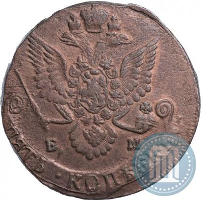 Фото 5 копеек 1782 года ЕМ 
