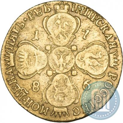 Picture 5 roubles 1786 year СПБ 