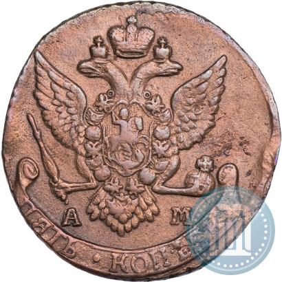Picture 5 kopecks 1789 year АМ 