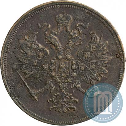 Фото 3 копейки 1859 года ЕМ "Тип 1860-1867"