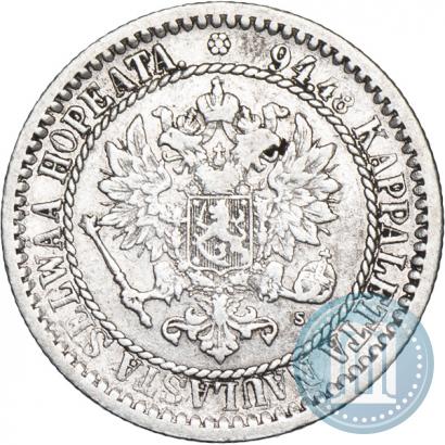 Picture 1 markka 1865 year S 